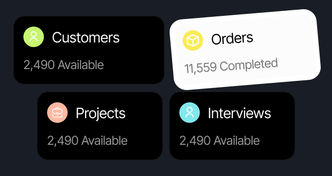 Quick stats overview dashboard